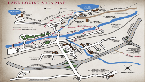 map of lake louise