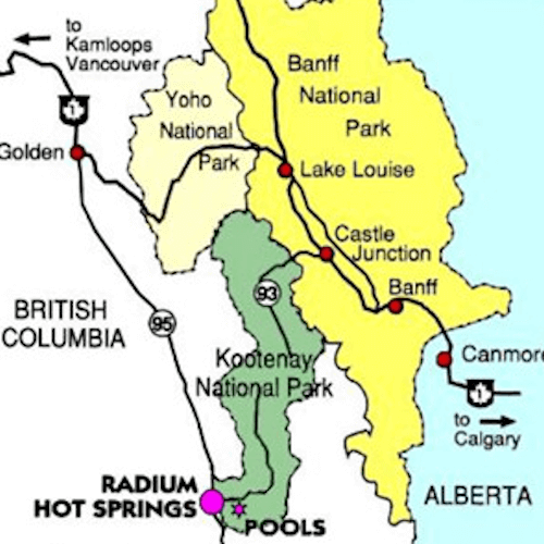 Radium Hot Springs, BC Town