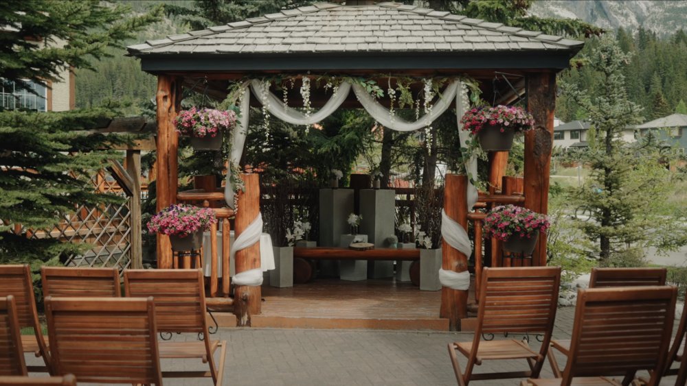 bear and bison wedding facility canmore    simple luxury all under one roof.  