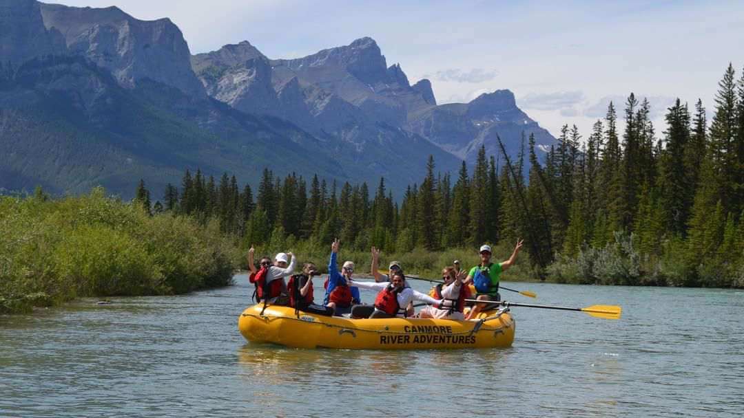 Canmore River Adventures Raft Adventure for all ages.   Relax down the Bow River with expert guides 