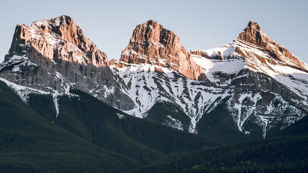 canmore famous three sisters mountain peaks gallery page 16x9 1000