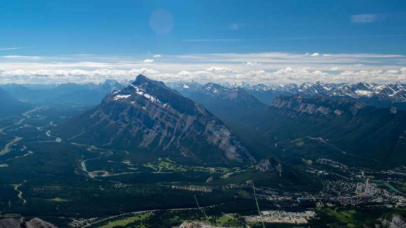 View from the Skies of Banff.  Airport rides to your next adventure. YYC Calgary Airport via Banff National Park