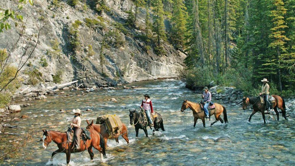 horse back riding in the mountains for fairmont banff springs product page