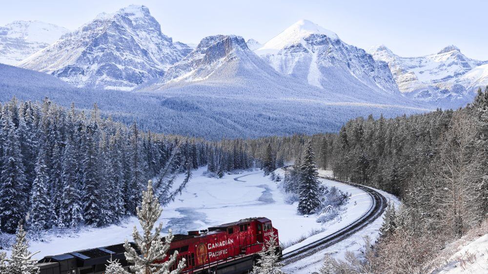 murants corner on hwy 1a lake louise area winter mountain scene with c rail trail gallery pic