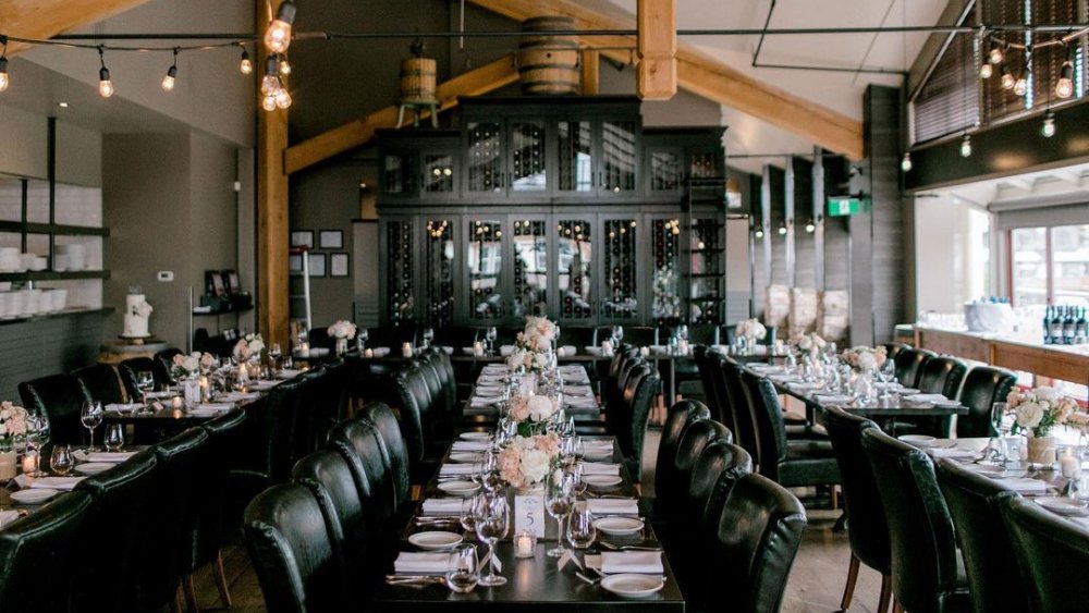 Murriettas Bar & Grill Wedding facilities.  Luxury Restaurant setup for your receptions at professional top level Canmore restaurant. 