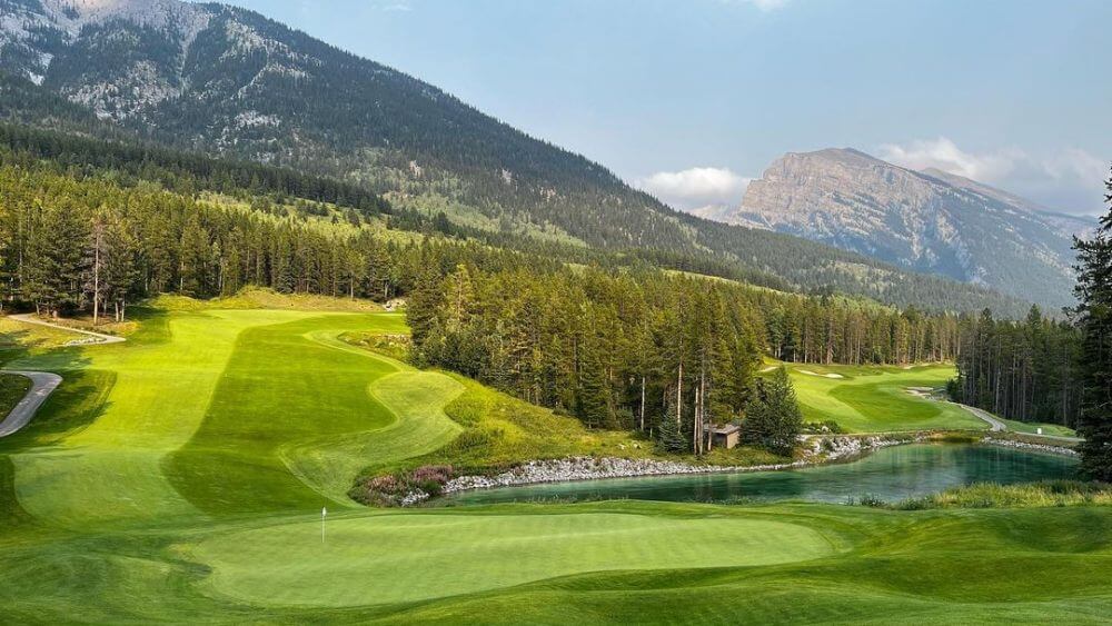 silvertip 18th hole and looking down 10th fairway canmore gallery pics 