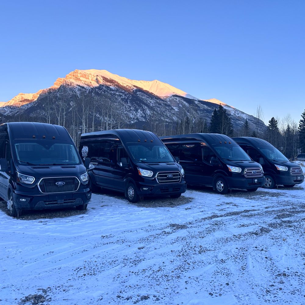 Three Sisters Transportation Van Fleet Private Events & Conferences Mobile Image.