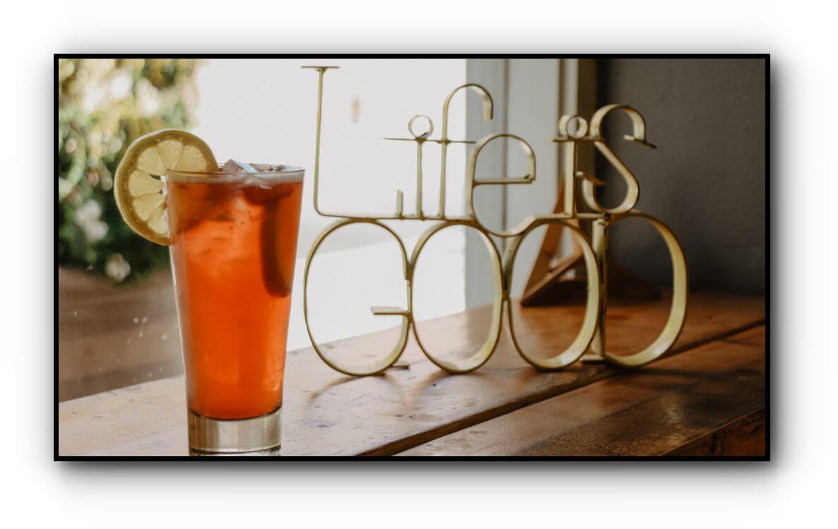 life is good and lets toast to that welcome about us show our brush strokes 16x9 1000 image