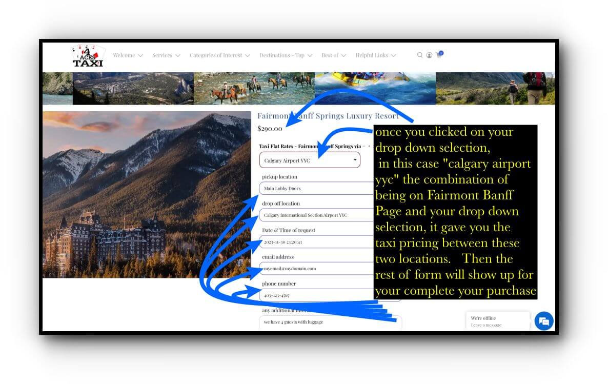 welcome pricing - 16x9 1000 step 3 both selection are made price shows up and fill out rest of orm project