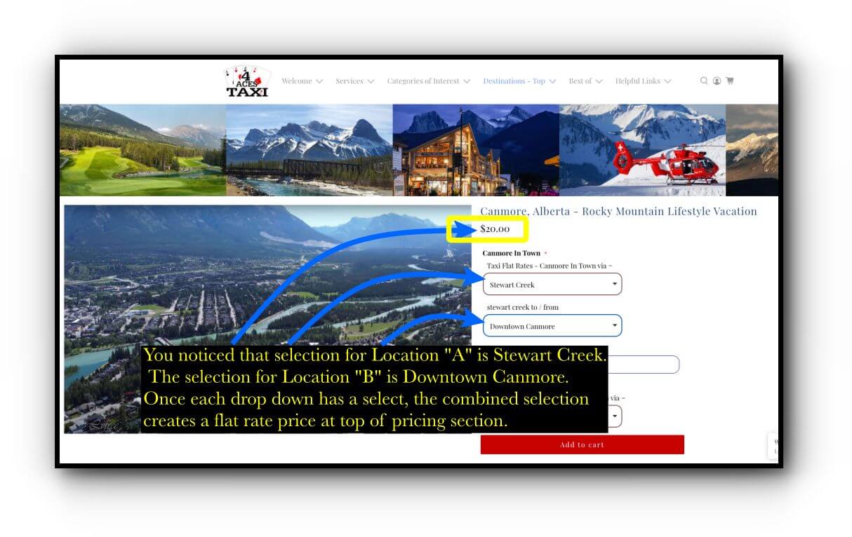 welcome pricing - in town canmore - step 4 final price