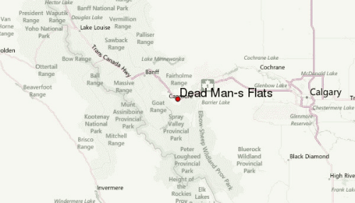 Dead Man&#39;s Flats, AB Town