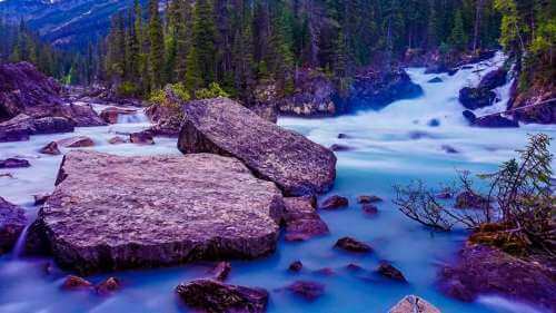 The Confluence - Kicking Horse &amp; Yoho River - Field, BC Sightseeing